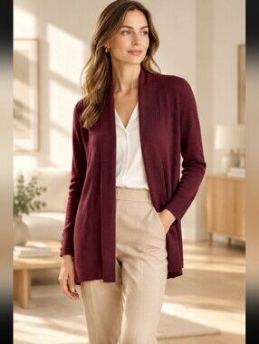 Evolution By Cyrus  Burgundy Cardigan  Size Medium NWOT